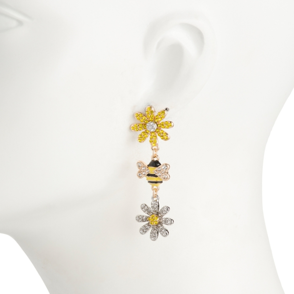 Betsey Johnson bee mix matched dangle - Picture 4 of 4